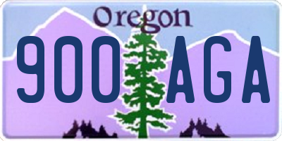 OR license plate 900AGA