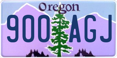 OR license plate 900AGJ