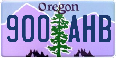 OR license plate 900AHB