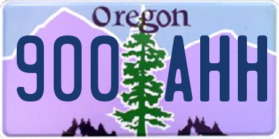 OR license plate 900AHH