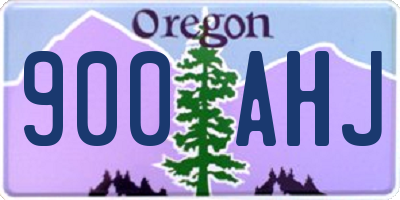 OR license plate 900AHJ