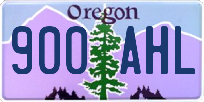 OR license plate 900AHL