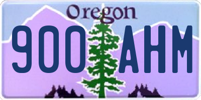 OR license plate 900AHM