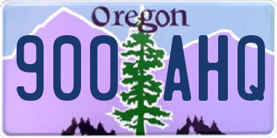 OR license plate 900AHQ