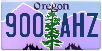 OR license plate 900AHZ