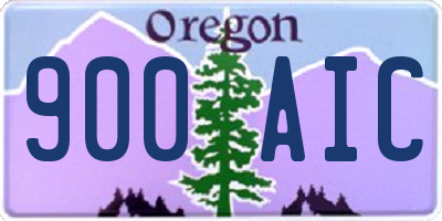 OR license plate 900AIC