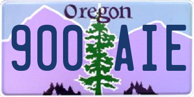 OR license plate 900AIE