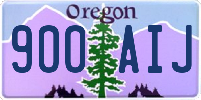 OR license plate 900AIJ
