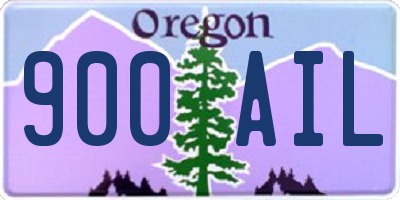 OR license plate 900AIL