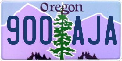 OR license plate 900AJA