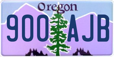 OR license plate 900AJB