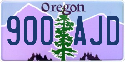 OR license plate 900AJD
