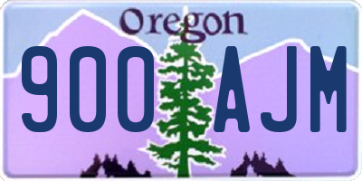 OR license plate 900AJM