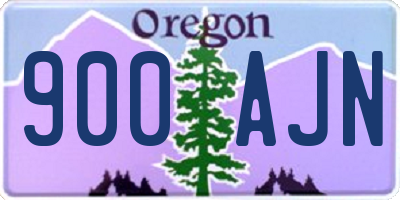 OR license plate 900AJN