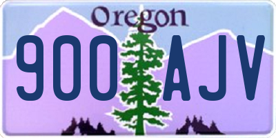 OR license plate 900AJV