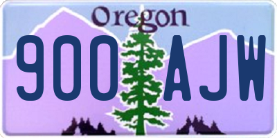 OR license plate 900AJW
