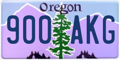 OR license plate 900AKG