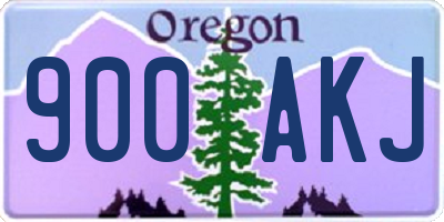 OR license plate 900AKJ