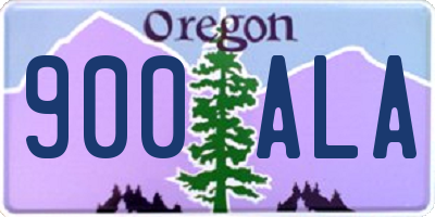 OR license plate 900ALA
