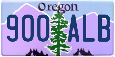OR license plate 900ALB