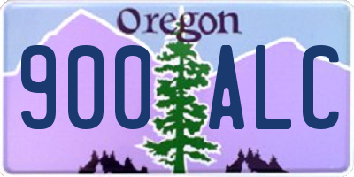 OR license plate 900ALC