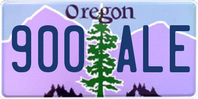 OR license plate 900ALE