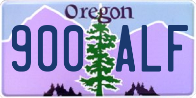 OR license plate 900ALF