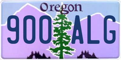 OR license plate 900ALG