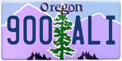 OR license plate 900ALI