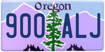 OR license plate 900ALJ