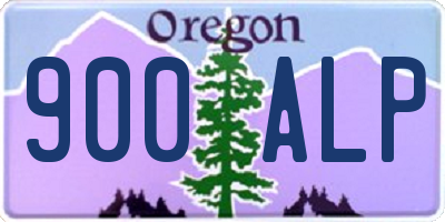 OR license plate 900ALP