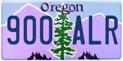 OR license plate 900ALR
