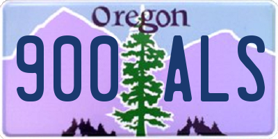 OR license plate 900ALS