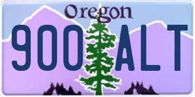 OR license plate 900ALT
