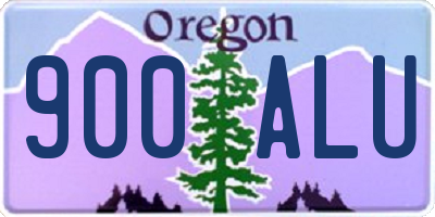 OR license plate 900ALU