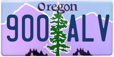 OR license plate 900ALV