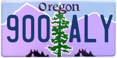 OR license plate 900ALY