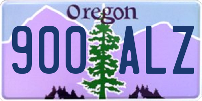 OR license plate 900ALZ