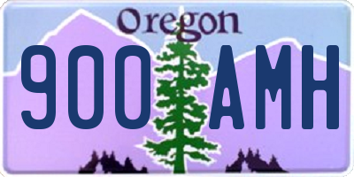 OR license plate 900AMH