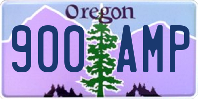 OR license plate 900AMP