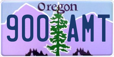 OR license plate 900AMT