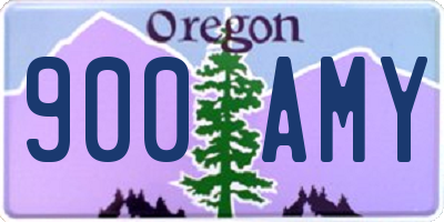 OR license plate 900AMY