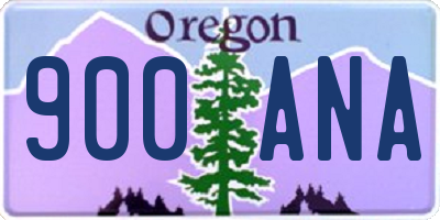 OR license plate 900ANA