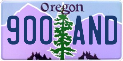 OR license plate 900AND