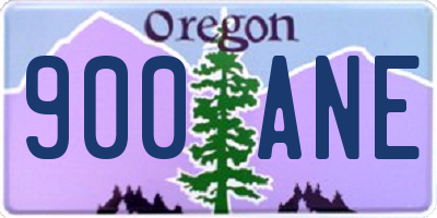 OR license plate 900ANE