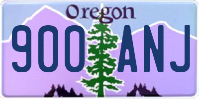 OR license plate 900ANJ