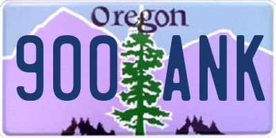 OR license plate 900ANK