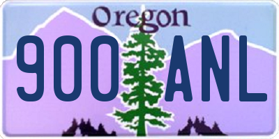 OR license plate 900ANL