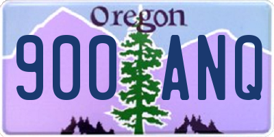 OR license plate 900ANQ