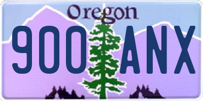 OR license plate 900ANX